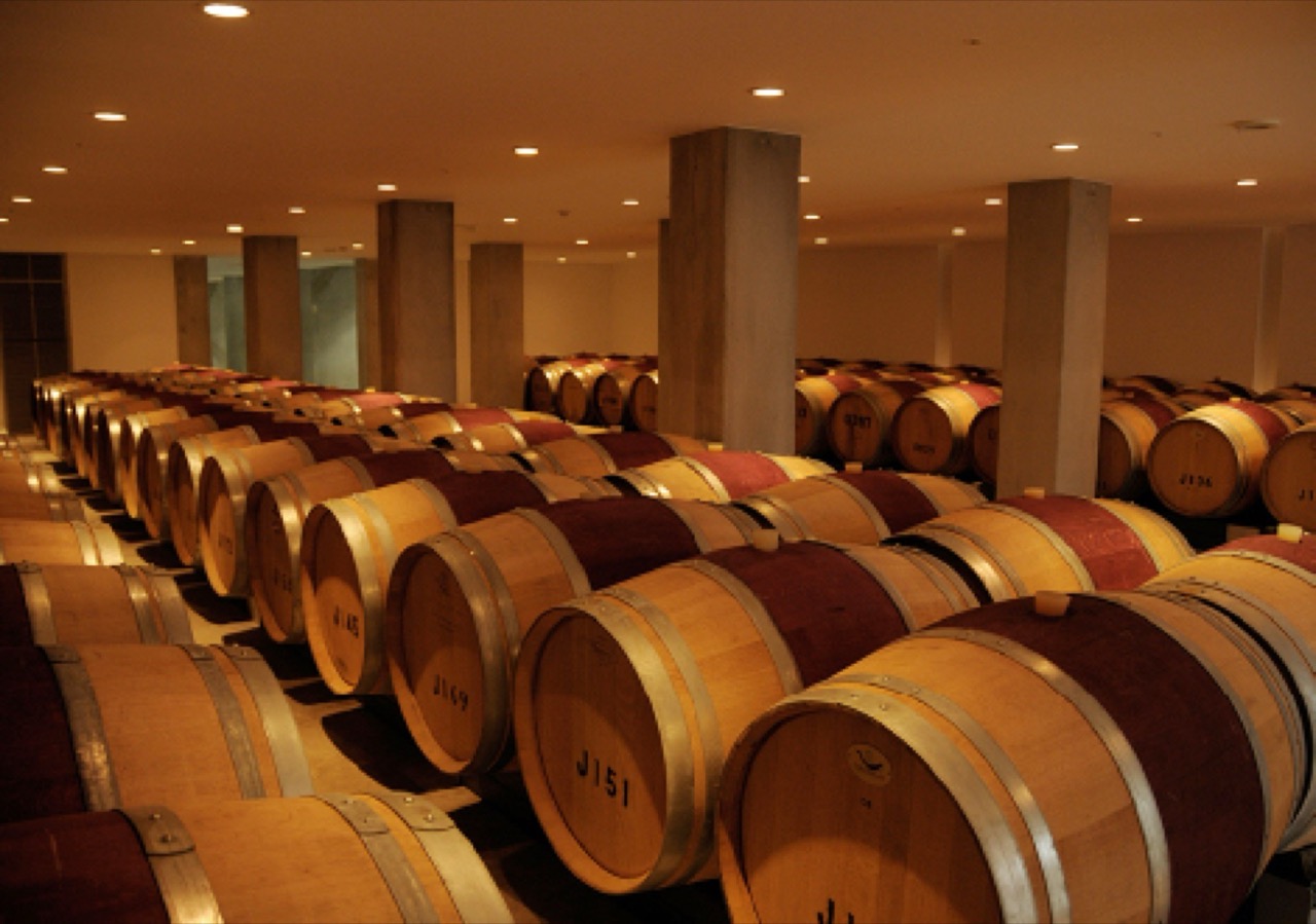 Cave de vinhos do Château Mercian